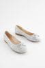 Silver Regular/Wide Fit Forever Comfort® Ballerinas Shoes