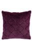 Catherine Lansfield Purple Cosy Diamond Cushion