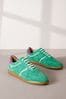 Green Signature Forever Comfort® Low Retro Leather Trainers