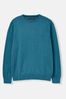 Joules Jarvis Blue Crew Neck Knitted Jumper