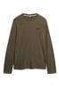 Superdry Green Cotton Vintage Logo Embroidered Top