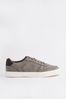 Grey Lace Up Low Trainers