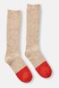 Joules Brown Wool Blend Ankle Socks