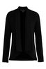 French Connection Black Josie Jersey Drape Front Jacket