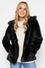Long Tall Sally Black Faux Fur Coats