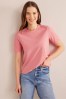 Boden Pink Lightweight Crew Neck T-Shirt