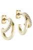 Silver Ted Baker HELIAS: Silver Tone Crystal Multi Hoop Earrings For Women