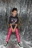 Pink Metallic High Shine Shiny Coated Leggings (3-16yrs)