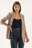 Mink Brown Relaxed Fit Blazer
