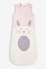 JoJo Maman Bébé Pink Bunny Appliqué 2.5 Tog Baby Sleeping Bag