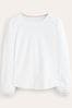Boden White Supersoft Long Sleeve Top