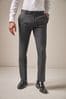 Black Stretch Formal Trousers, Skinny Fit