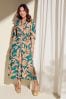 Myleene Klass Blue Tropical Print Shirt Dress