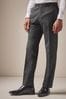 Charcoal Grey Stretch Smart Trousers, Regular