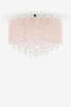 Pink Palazzo Flush Ceiling Light
