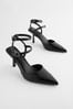 Black Forever Comfort® Point Toe Mary Jane Heel Shoes