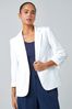 Roman White Petite Classic Stretch Blazer