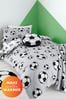 Catherine Lansfield Football Cosy Fleece Reversible Duvet Cover Set