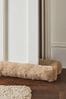 Catherine Lansfield Natural Faux Fur Soft and Cosy Draught Excluder Cushions