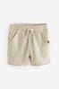 Ecru Creme - Weiche, strukturierte Shorts aus Baumwolle (3 Monate bis 7 Jahre)