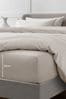 Collection Luxe Spannbetttuch für hohe Matratzen aus 100 % ägyptischem Baumwollsatin, Fadendichte: 400, Für hohe Matratzen