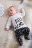 Monochrome Little Brother Baby T-Shirt And Legging Set (0mths-2yrs)