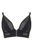 Pour Moi Black India Front Fastening Underwired Bralette