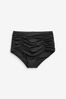 Black Tummy Control High Waist Bikini Briefs