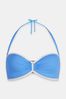 Mint Velvet Blue Structured Bikini Top