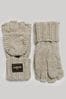 Superdry Brown Cable Knit Gloves