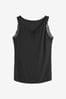 Black JuzsportsShops ThermoGen Lightweight Lace Trim Thermal Vest