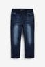 Rib Waist Indigo Regular Fit Jersey Jeans (3-16yrs), Regular Fit