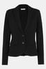 Whistles Black Slim Jersey Jacket