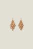 Accessorize Stone Tassel Long Drop Earrings