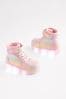Pink Rainbow Shimmer Light-Up Trainers