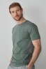 Sage Green Slim Essential Crew Neck T-Shirt, Slim