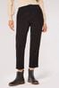 Apricot Black Pleat Peachy Twill Trousers