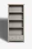 Dove Grey Malvern Oak Effect Bookcase Shelf, Bookcase