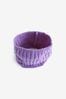 Purple Ribbed Knitted Snood (1-16yrs)
