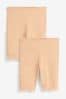 Nude Cotton Blend Anti-Chafe Shorts 2 Pack