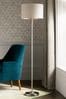 Brushed Chrome Burford Floor Lamp