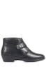 Grey Pavers Wide Fit Leather Ladies Ankle Boots