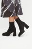 Black Forever Comfort® Platform Sock Ankle Boots