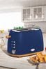 Daewoo Blue Skandik Wooden Trim 2 Slice Toaster