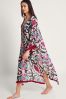 Monsoon Multi Fringe Print Kaftan