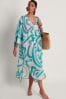 Monsoon Squiggle Print Kaftan