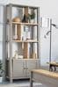 Dove Grey Malvern Oak Effect Storage Ladder Shelf, Storage Ladder