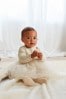 Cream/Gold Sparkle Baby Knitted Mesh Tutu Dress (0mths-2yrs)