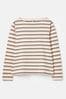Green Striped Joules Harbour Long Sleeve Breton Top
