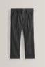Grey Regular Waist School Pleat Front Trousers (3-17yrs), Regular Waist